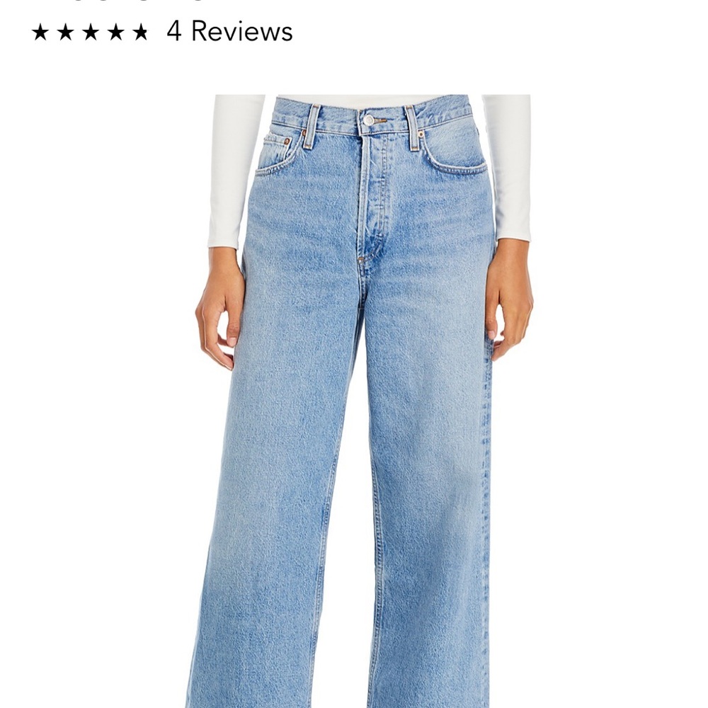 AGOLDE Fusion Baggy Jeans Womens Size: 30 Relaxed Wide Leg Denim Retail $228
